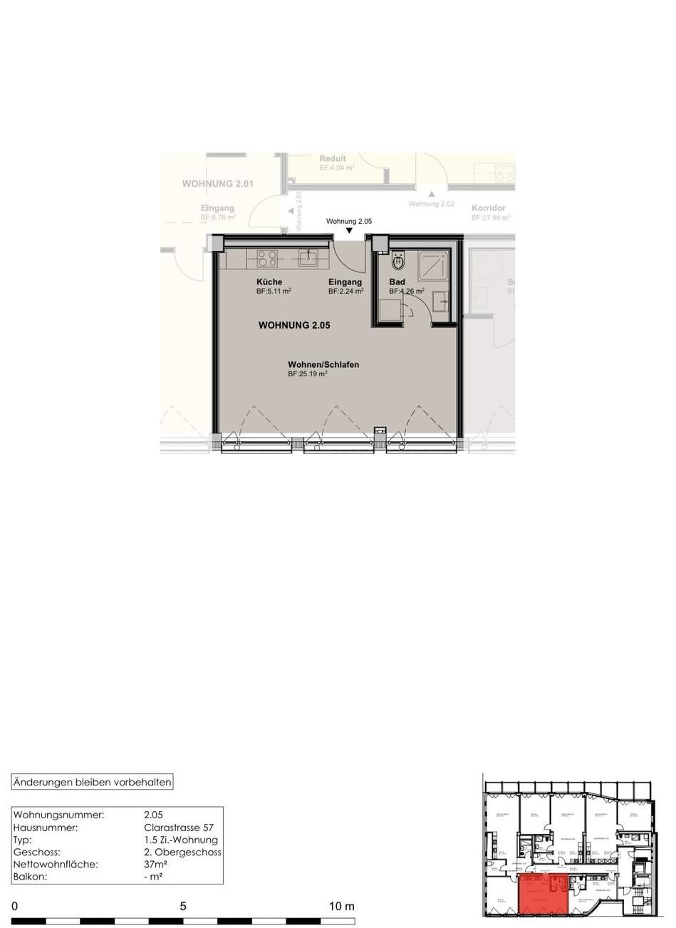Rent a 1 ½ rooms apartment in Basel Flatfox