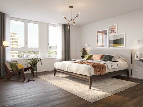 Visualisierung Nero Schlafzimmer