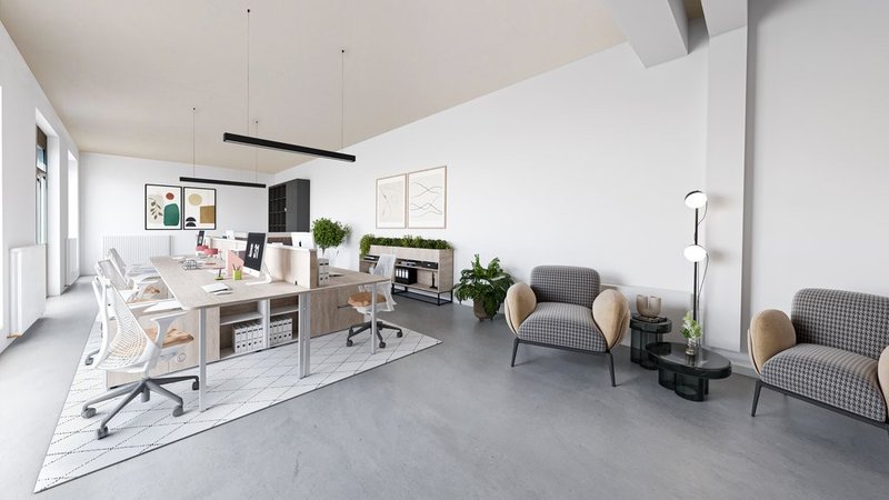 Arbeitsplatz mit Empfang