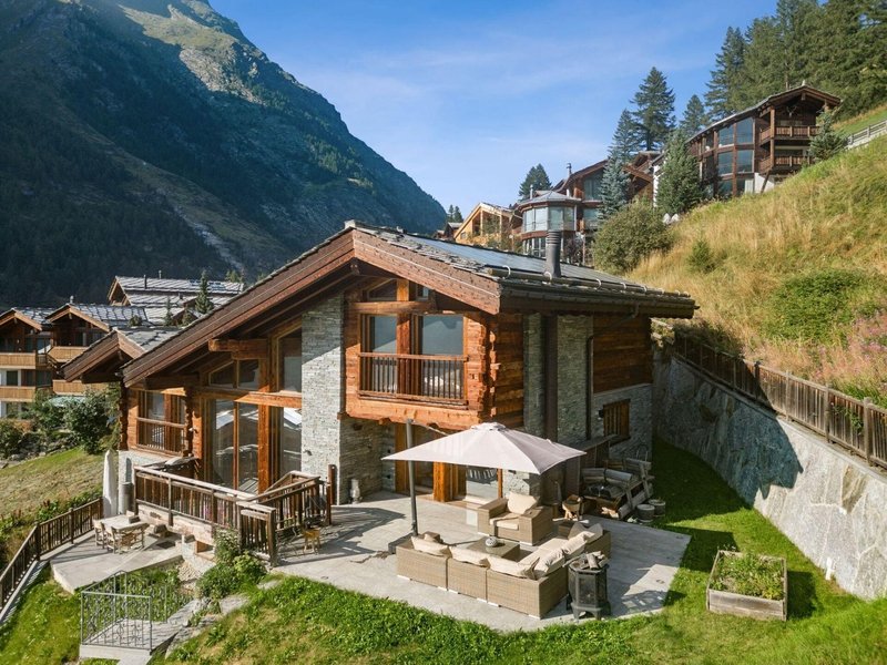 Aussenansicht des einzigartigen Chalets