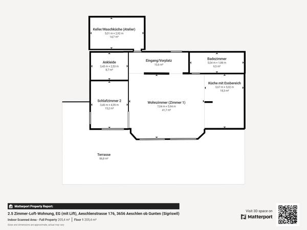 Grundrissplan Wohnung