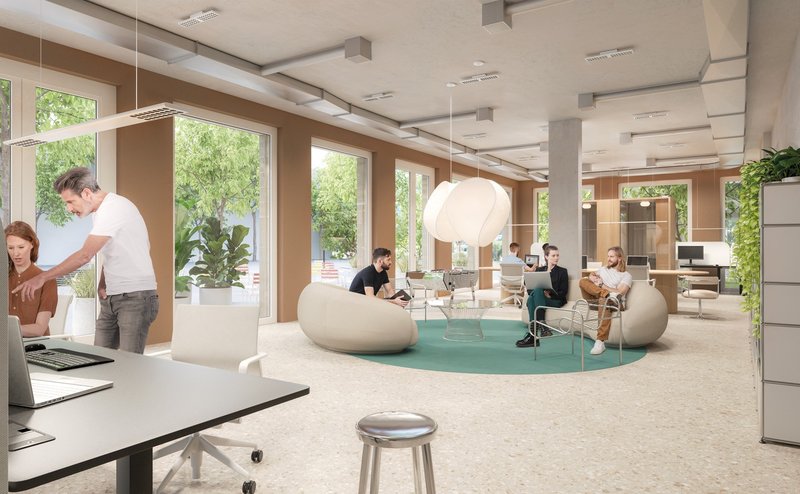 Visualisierung Coworking Space