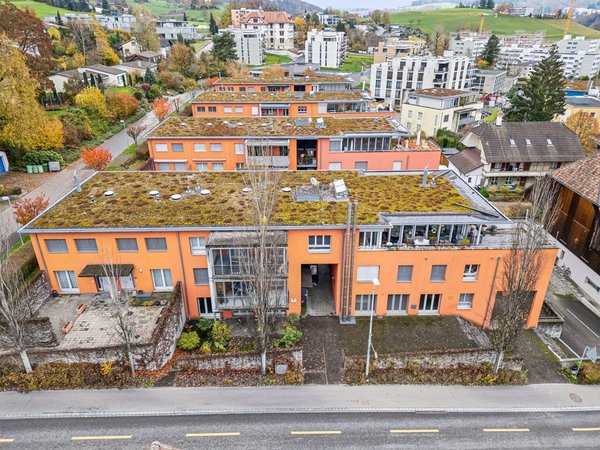 Drohnenaufnahme der Liegenschaft