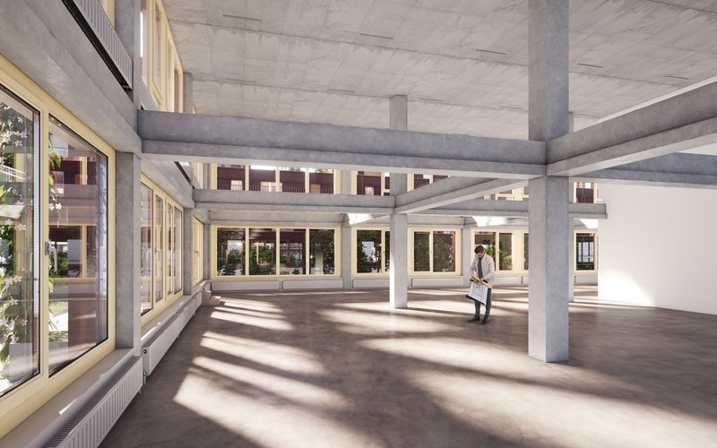 Mietfläche ohne Zwischenboden