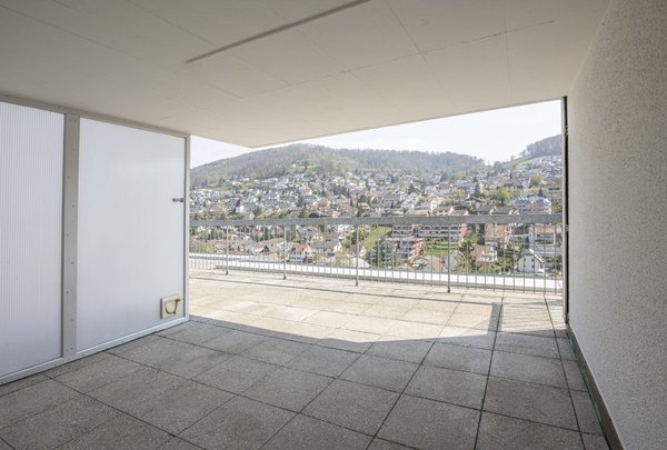 gedeckte Dachterrasse 