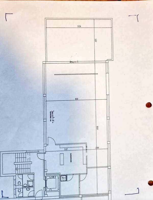 Grundriss mit Massen