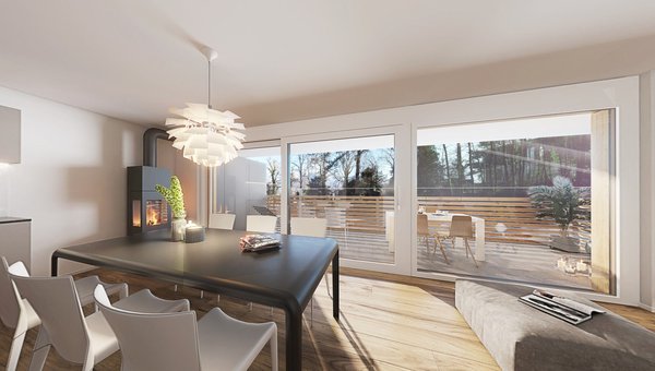 Visualisierung Haus B - 1. OG West rechts