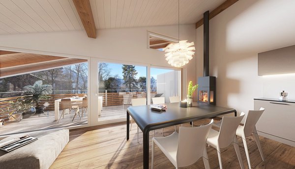 Visualisierung Haus B - DG Ost links