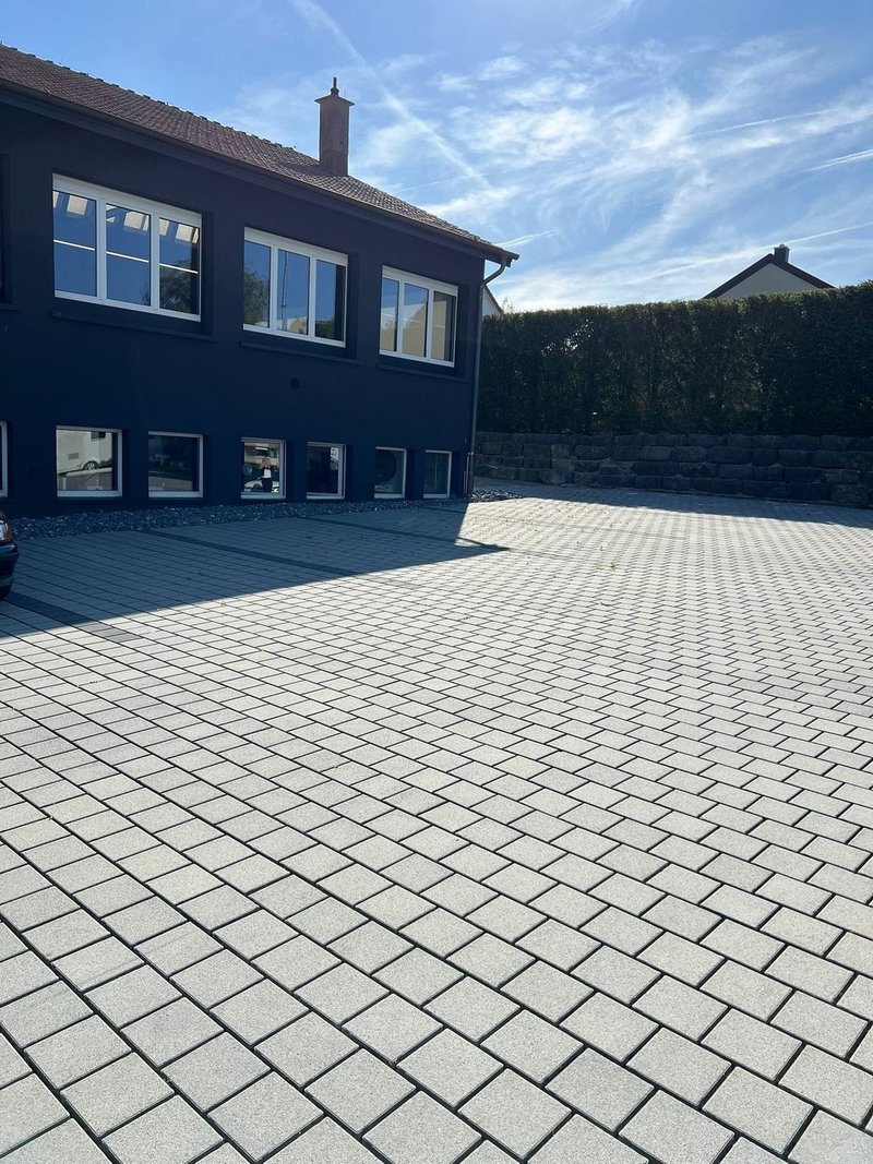 Ansicht der Parkplätze