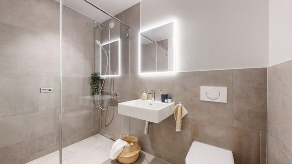 Badezimmer (3.5-Zimmer-Musterwohnung)