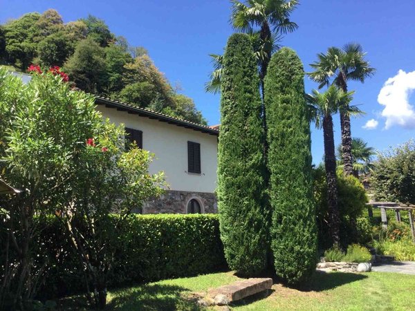 Blick vom Garten aufs Haus