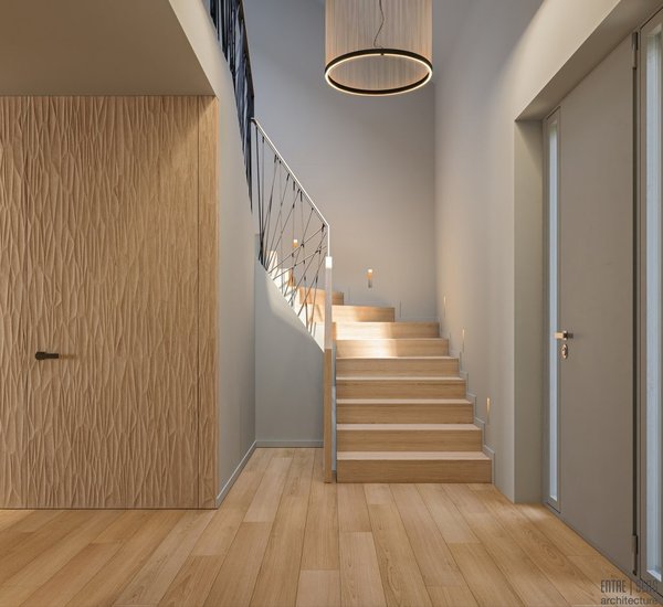 Entrée avec ascenseur