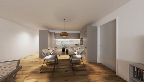 Visualisierung Haus B - EG Ost links