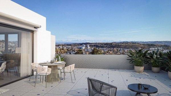 Terrasse mit Panoramablick