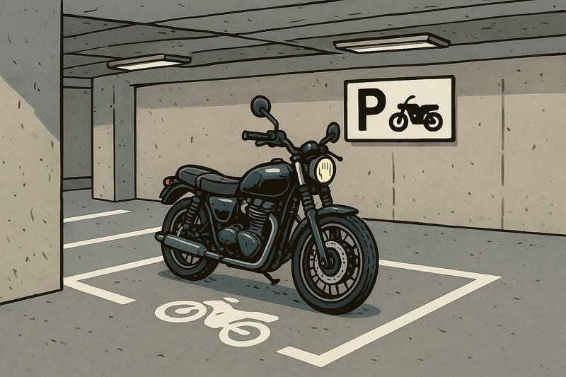 Bild Motorradparkplatz