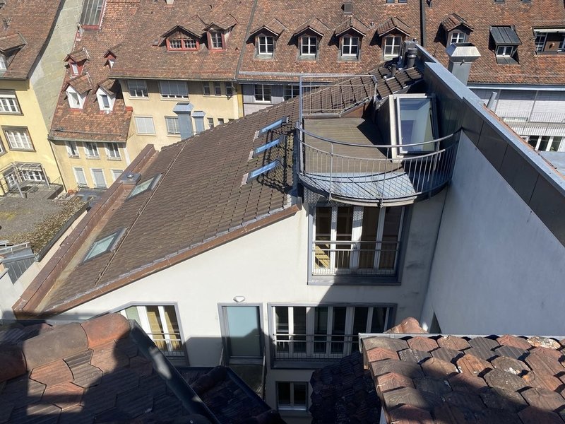 Eingang Wohnung und Dachterrasse