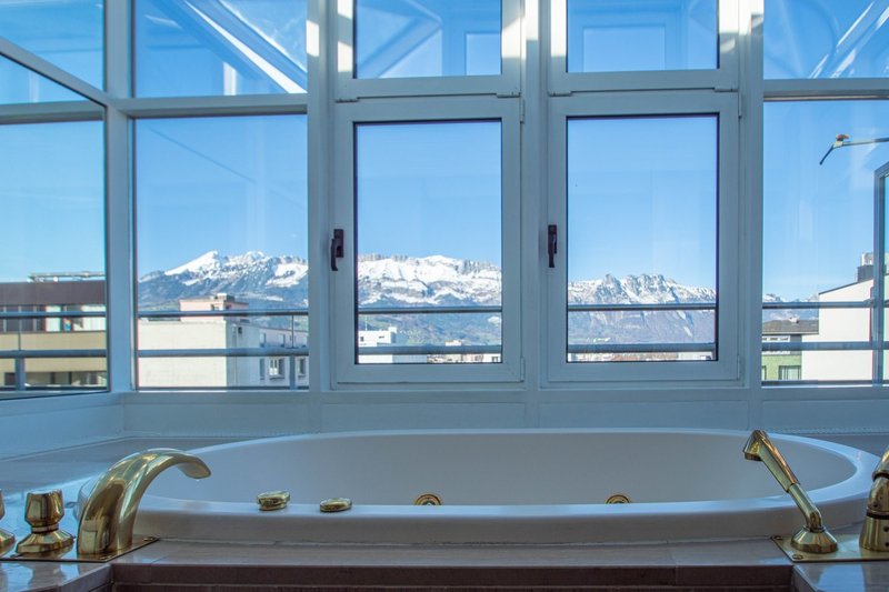 Badewanne mit Aussicht