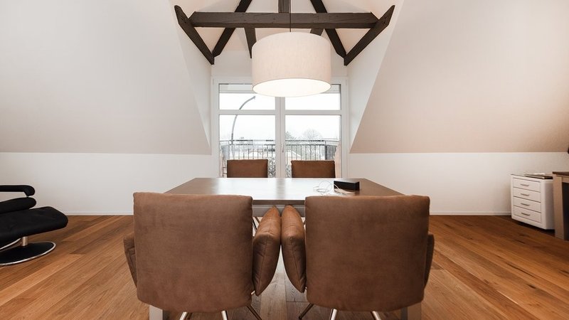 Essbereich mit Aussicht