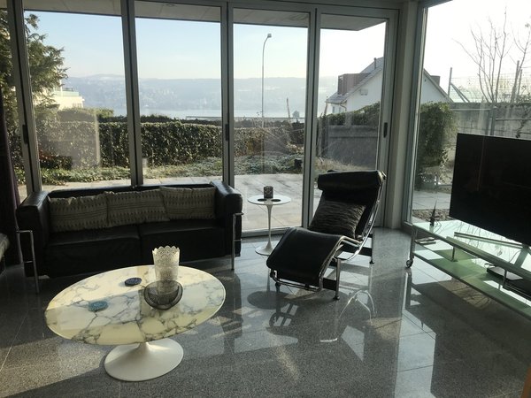 Falttüre zu Sitzplatz