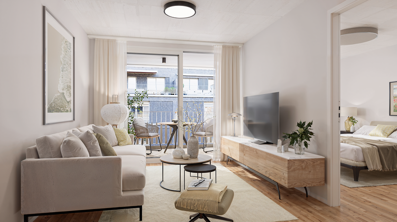 Wohnbereich (Mustervisualisierung)