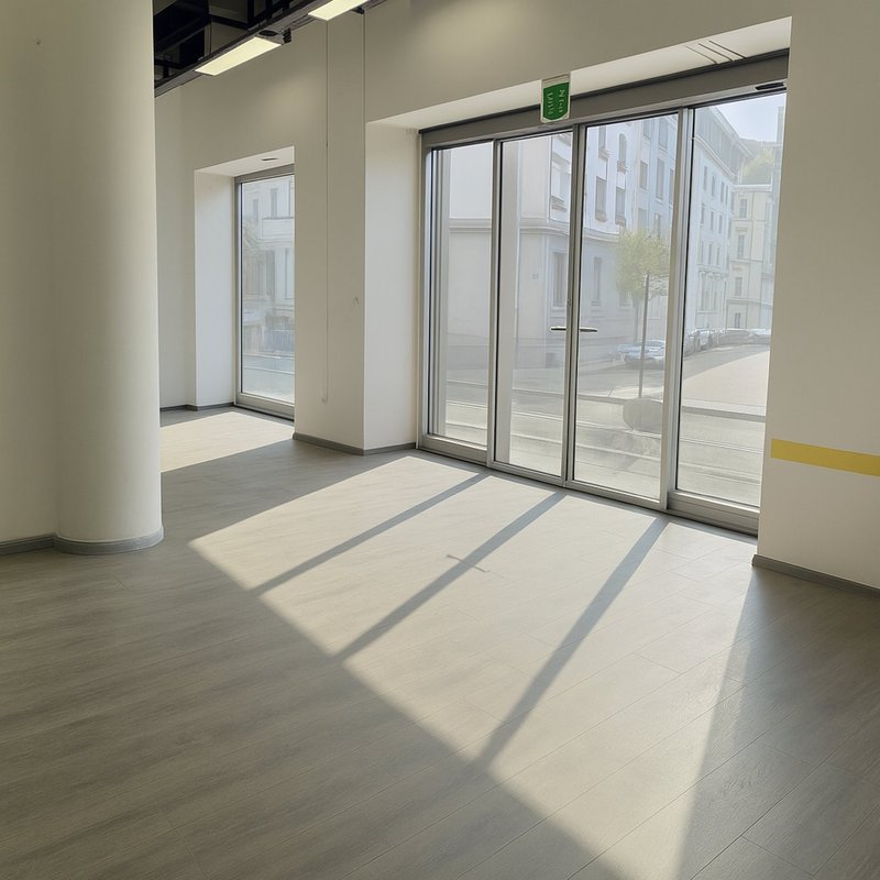 Accés via porte coulissante