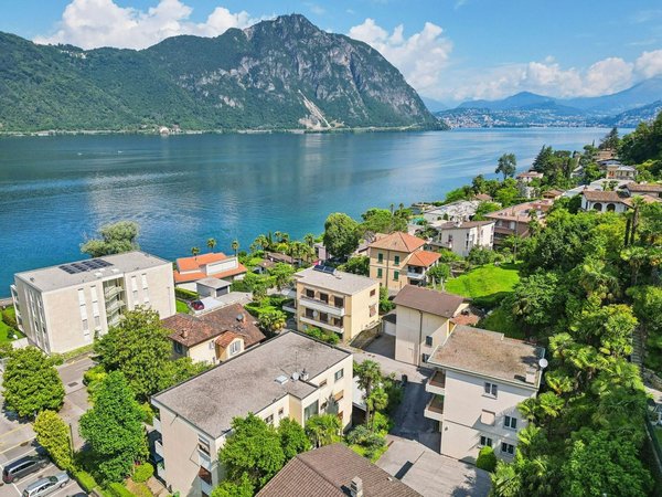 Drohnenaufnahme Richtung Lugano