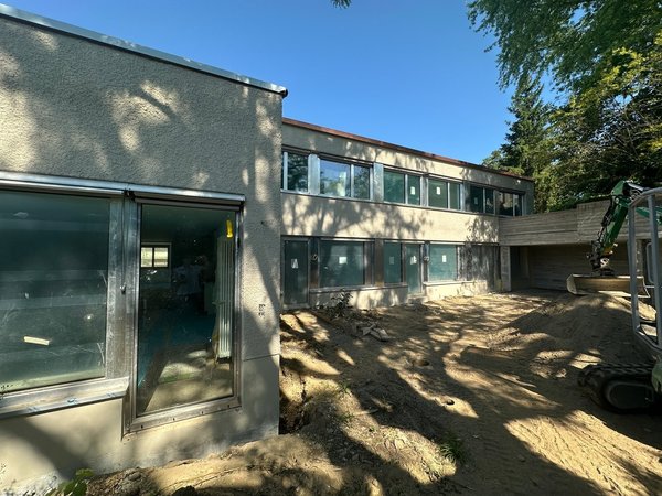 Umgebung in der Bauphase