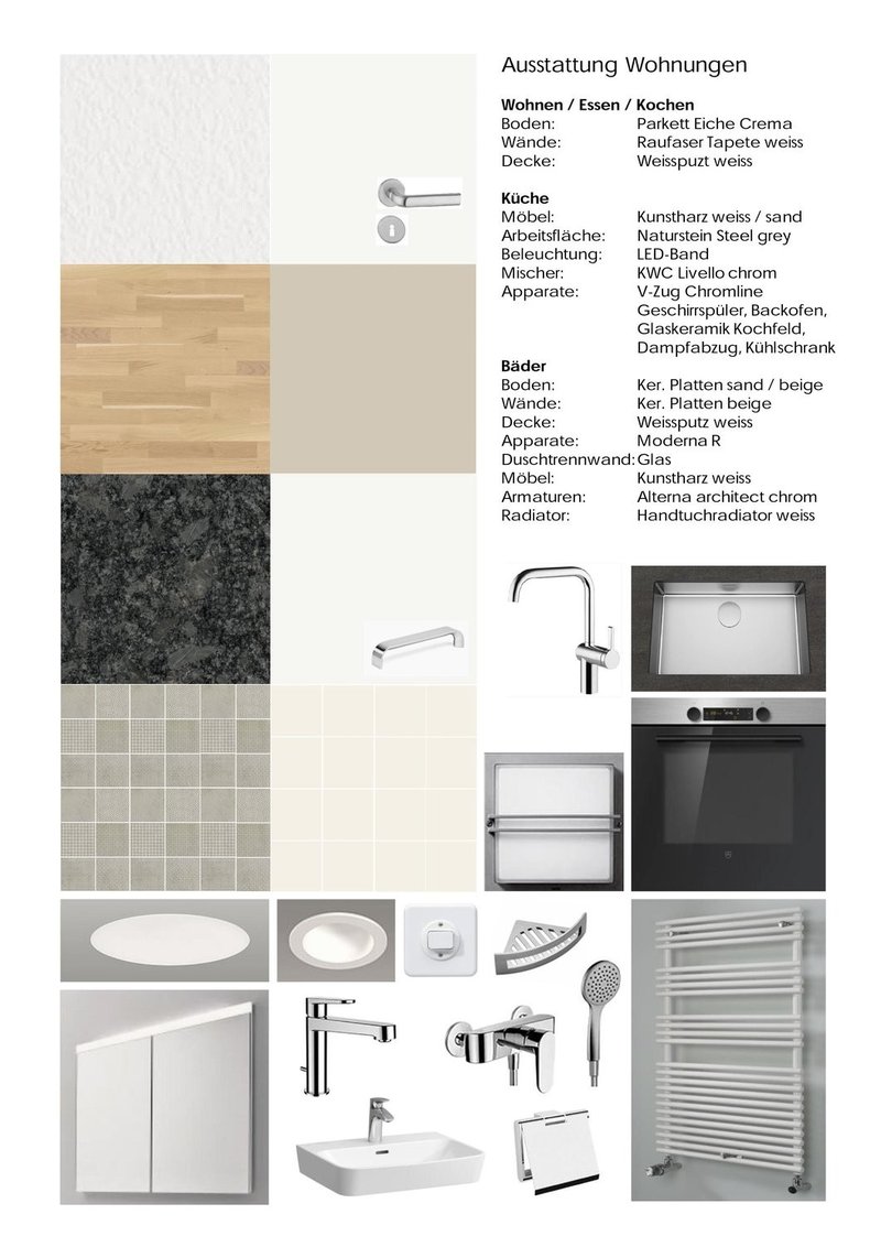 Ausstattung Wohnungen