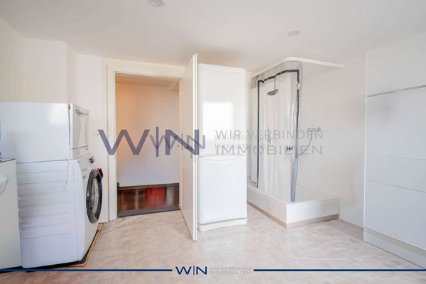 Waschzone & Dusche vereint