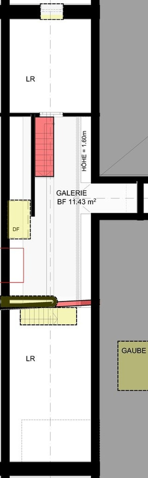 Grundrissplan Galeriegeschoss