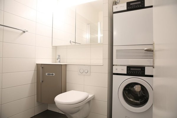 Badezimmer mit Waschturm