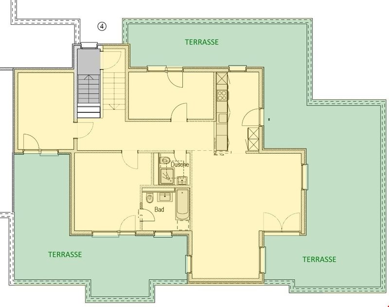 Grundriss der Attikawohnung