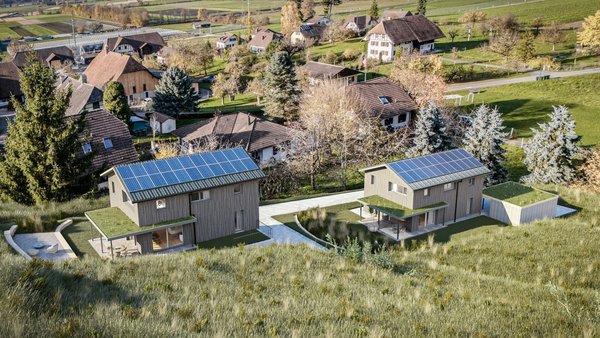 Aussenansicht der beiden Einfamilienhäuser