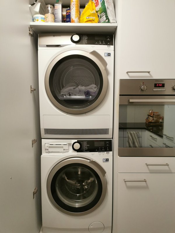 Waschmaschine & Tumbler direkt in der Wohnung