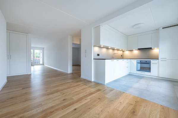 Wohnzimmer mit Küche