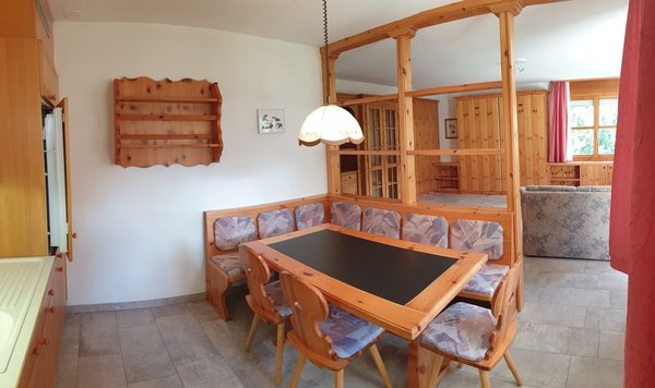 kitchen with view on living on