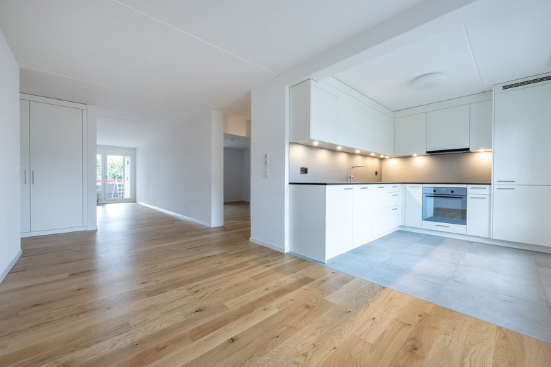 Wohnzimmer mit Küche