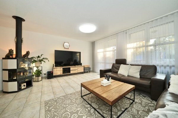 Wohnzimmer mit Schwedenofen