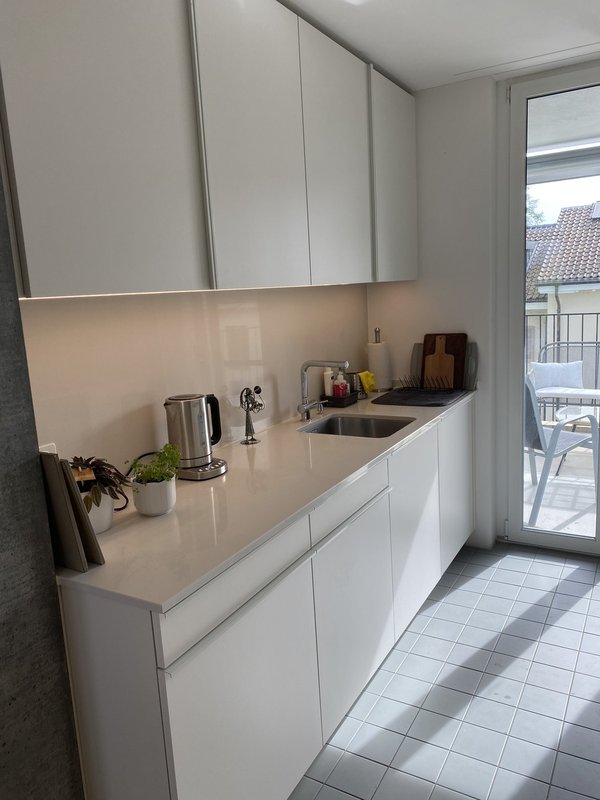 Left hand side of galley kitchen