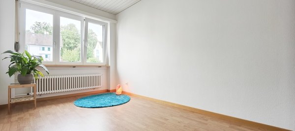 Zimmer ohne die zu verkaufenden Möbel