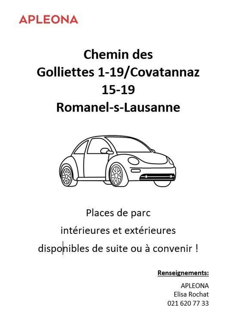 Place de parc intérieure