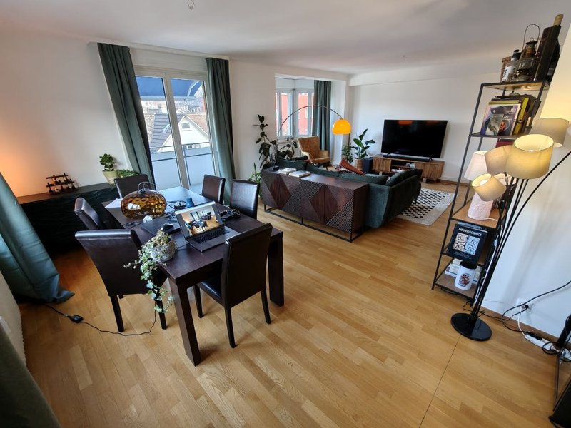 Dining + living room