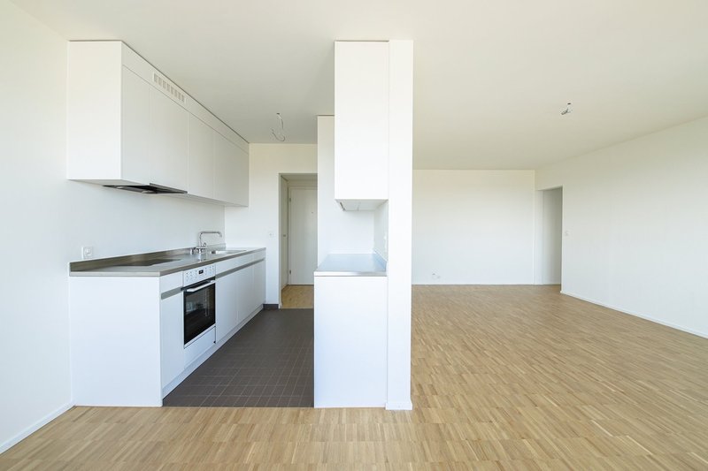 Küche und Wohnzimmer