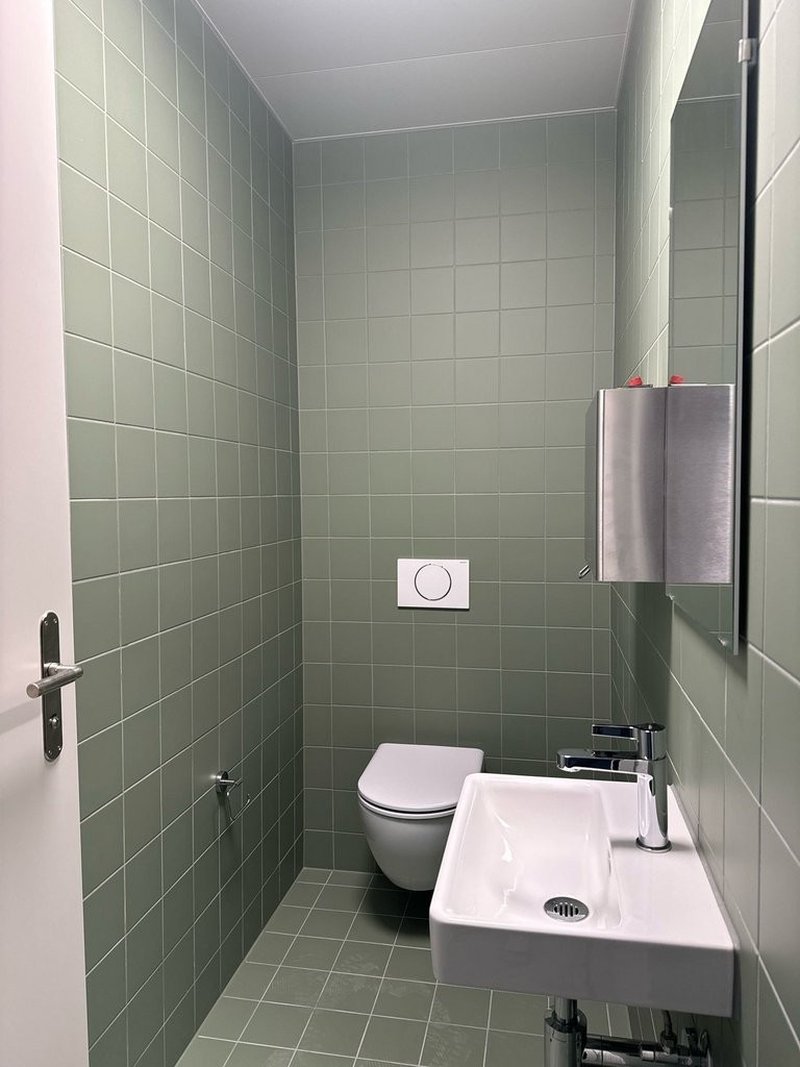 Ausgebaute WC-Anlage