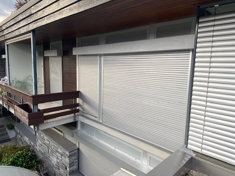 Facciata sud con balcone