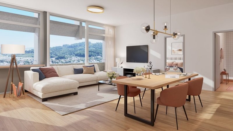 Wohnzimmer - Rendering