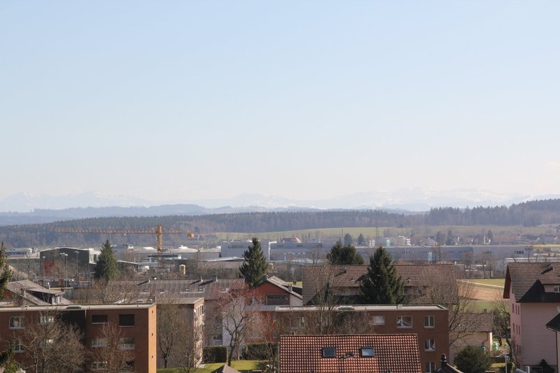 Aussicht bis in die Alpen