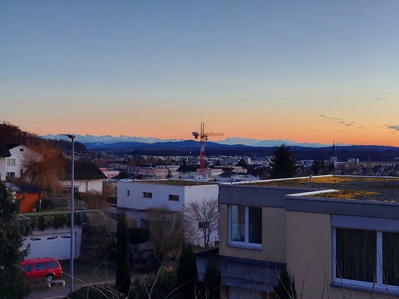 Bergsicht aus Wohnzimmer