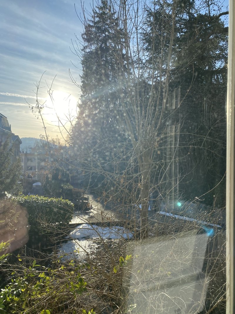 Blick von Schalfzimmer