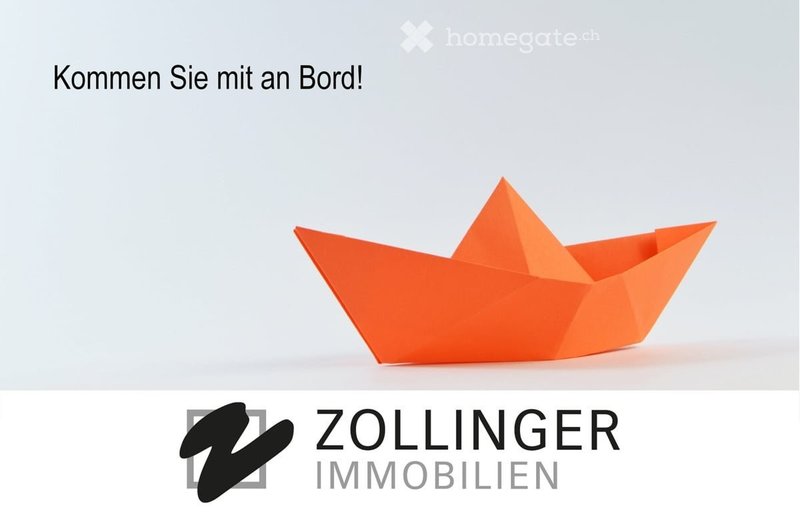 Papier Schiff mit Banner